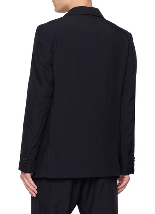 背面 - 点击放大 - COMME DES GARÇONS HOMME DEUX - Single Breasted Contrast Button Oxford Blazer