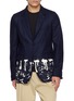 首图 - 点击放大 - COMME DES GARÇONS SHIRT - Paint Drip Hem Single Breasted Blazer