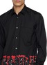  - COMME DES GARÇONS SHIRT - Paint Drip Hem Cotton Poplin Shirt