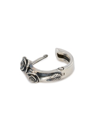 细节 - 点击放大 - EMANUELE BICOCCHI - Rose Sterling Silver Hoop Earrings