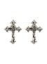 首图 - 点击放大 - EMANUELE BICOCCHI - Rose Cross Sterling Silver Stud Earrings