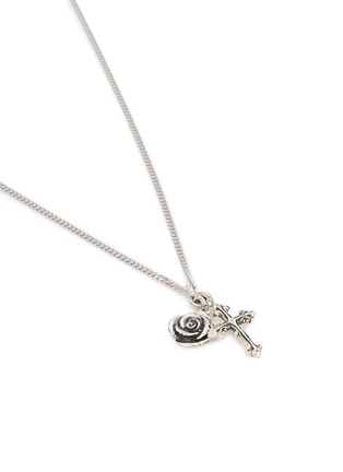 细节 - 点击放大 - EMANUELE BICOCCHI - Rose Notre-Dame Cross Sterling Silver Necklace