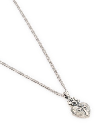 细节 - 点击放大 - EMANUELE BICOCCHI - Sacred Heart Pendants Sterling Silver Necklace