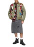 模特儿示范图 - 点击放大 - KHOKI - Quilted Patchwork Bomber Jacket