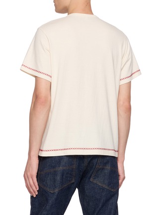 背面 - 点击放大 - KHOKI - Hand Embroidered Cotton T-Shirt