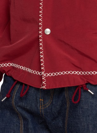  - KHOKI - Cross-Stitch Embroidered Coach Jacket