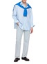 模特儿示范图 - 点击放大 - LEVI'S - Blue Tab Anchor Relaxed Light Wash Jeans