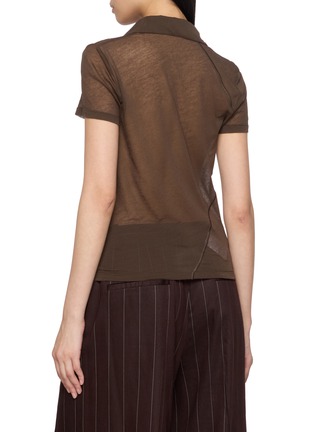 背面 - 点击放大 - HELMUT LANG - Twisted Sheer Polo Shirt