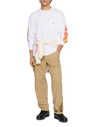 模特儿示范图 - 点击放大 - APRÈS SURF A.P.S. - Starlight Printed Long Sleeve T-Shirt