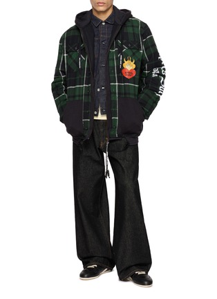 模特儿示范图 - 点击放大 - APRÈS SURF A.P.S. - Edgard Plaid Shirt Jacket