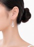 Detail View - 点击放大 - HEALORA - 白水晶水滴耳坠