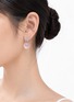 Detail View - 点击放大 - HEALORA - 粉水晶蝴蝶耳坠