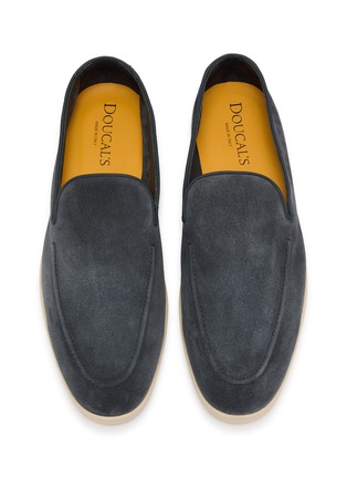 细节 - 点击放大 - DOUCAL'S - Apron-Toe Suede Loafers