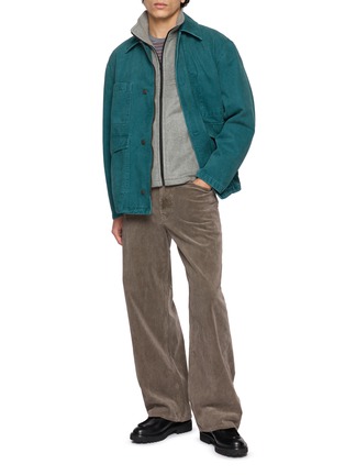 模特儿示范图 - 点击放大 - AURALEE - Stand Collar Silk Fleece Vest