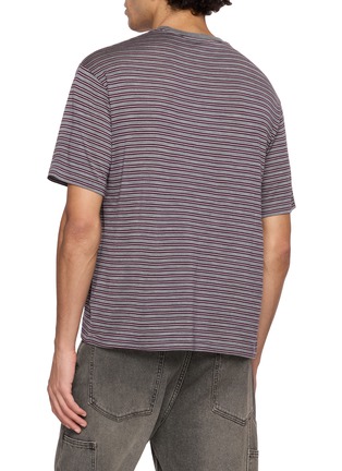背面 - 点击放大 - AURALEE - Striped Wool Jersey T-shirt