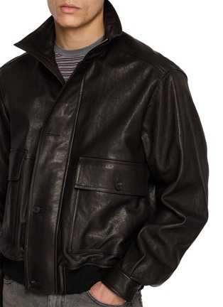  - AURALEE - Textured Leather Blouson Jacket