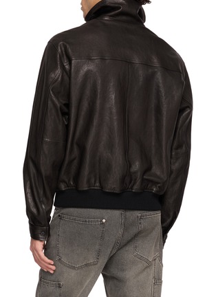 背面 - 点击放大 - AURALEE - Textured Leather Blouson Jacket