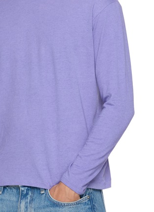  - AURALEE - Brushed Cotton Jersey Long Sleeve T-Shirt