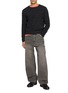 模特儿示范图 - 点击放大 - AURALEE - Brushed Cotton Jersey Long Sleeve T-Shirt