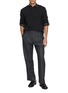 模特儿示范图 - 点击放大 - AURALEE - Super Light Two Tuck Wool Trousers