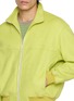  - AURALEE - Stand Collar Silk Fleece Zip Blouson