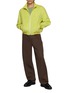 模特儿示范图 - 点击放大 - AURALEE - Stand Collar Silk Fleece Zip Blouson