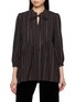 首图 - 点击放大 - EPINGLER - Tie Neck Tuck Blouse
