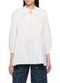 首图 - 点击放大 - EPINGLER - Tie Neck Tuck Blouse