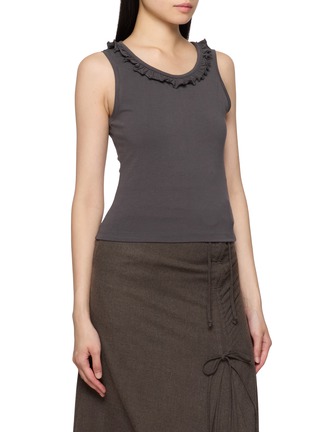 细节 - 点击放大 - EPINGLER - Ruffle Trim Layered Top