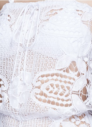 细节 - 点击放大 - MIGUELINA - 钩花蕾丝纯棉连体裤