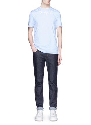 模特儿示范图 - 点击放大 - GIVENCHY - 五角星图案纯棉T恤