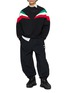 模特儿示范图 - 点击放大 - ADIDAS - X Willy Chavarria Colour Block Cotton Sweatshirt