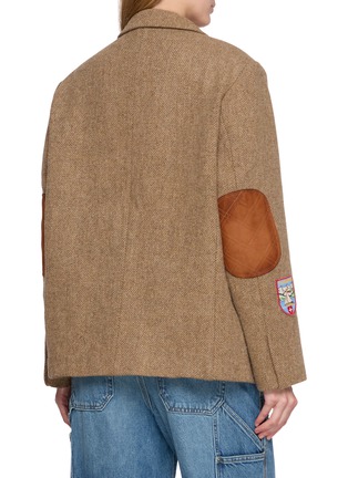 背面 - 点击放大 - FOUND - Single Breasted Tweed Patch Wool Blazer