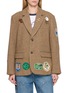 首图 - 点击放大 - FOUND - Single Breasted Tweed Patch Wool Blazer