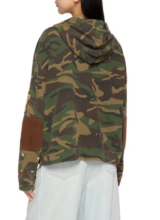 背面 - 点击放大 - FOUND - Patch Camouflage Zip Up Hoodie
