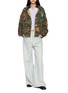 模特儿示范图 - 点击放大 - FOUND - Patch Camouflage Zip Up Hoodie