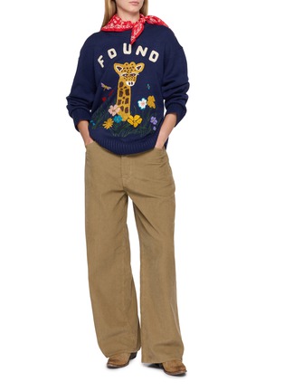 模特儿示范图 - 点击放大 - FOUND - Wildlife Knit Sweater