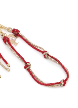 细节 - 点击放大 - ROSANTICA - Nodini Knotted Crystal Wire Gold Toned Brass Charm