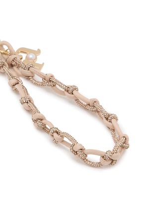 细节 - 点击放大 - ROSANTICA - Gigi Amy Knotted Crystal Wire Fabric Gold Toned Brass Accessory