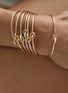  - CHARLOTTE CHESNAIS - Twin Pavé 18K Gold Diamond Bracelet — Size S