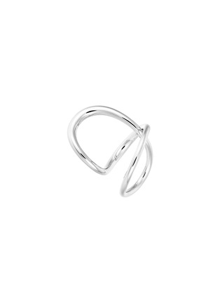 细节 - 点击放大 - CHARLOTTE CHESNAIS - Ribbon Sterling Silver Ring — EU 49