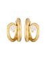 首图 - 点击放大 - CHARLOTTE CHESNAIS - Serti Sculpté 18K Gold Diamond Single Hoop Earring — Right