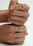  - CHARLOTTE CHESNAIS - Serti Sculpté 18K Gold Diamond Ring — EU 51