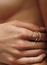  - CHARLOTTE CHESNAIS - Double Serti Sculpté 18K Gold Diamond Ring — EU 51