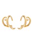 细节 - 点击放大 - CHARLOTTE CHESNAIS - Serti Sculpté 18K Gold Diamond Single Hoop Earring — Right