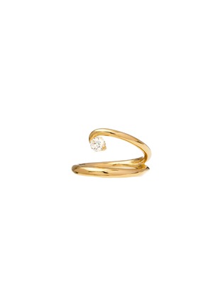 细节 - 点击放大 - CHARLOTTE CHESNAIS - Serti Sculpté 18K Gold Diamond Ring — EU 53