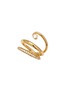 细节 - 点击放大 - CHARLOTTE CHESNAIS - Double Serti Sculpté 18K Gold Diamond Ring — EU 53