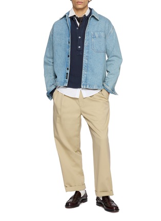 模特儿示范图 - 点击放大 - FORTELA - Columbia Jersey Polo Sweater