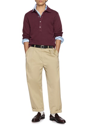 模特儿示范图 - 点击放大 - FORTELA - Columbia Jersey Polo Sweater