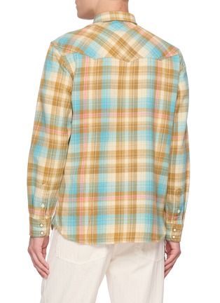 背面 - 点击放大 - FORTELA - Texan Plaid Cotton Flannel Shirt